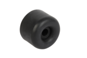 Gummipuffer Stahl oder Edelstahl Typ B zylindrisch mit Innengewinde und  Außengewinde